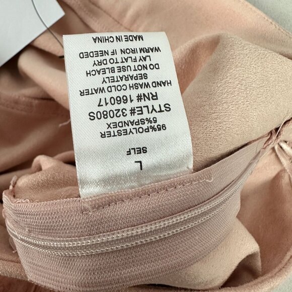 Blue b. Collection Womens Pink Feathered Mini Skirt Polyester & Spandex Size L - Picture 6 of 6